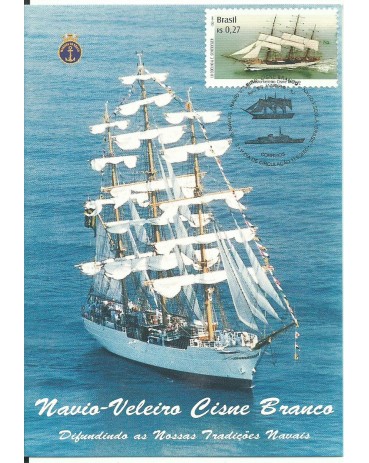 2000 MÁX. POSTAL 212  ANO 2000 NAVIO CISNE BRANCO - 8565